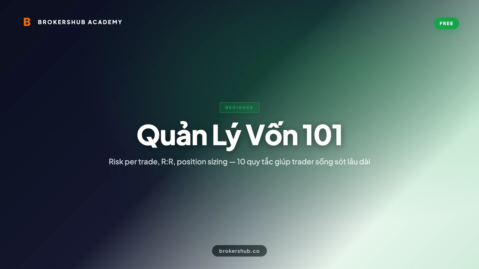 Quản Lý Vốn 101